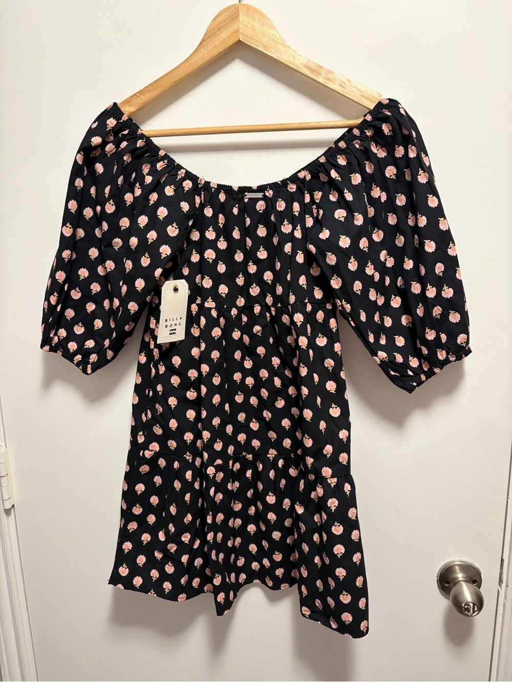 NWT Billabong Breezy Palms Cotton Babydoll Sundress 100% Cotton Size XS - Picture 7 of 8